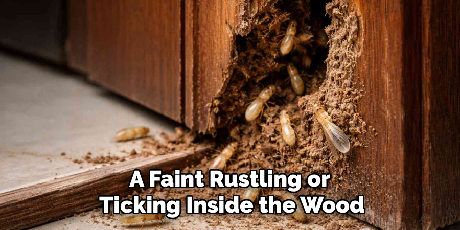A Faint Rustling or 
Ticking Inside the Wood
