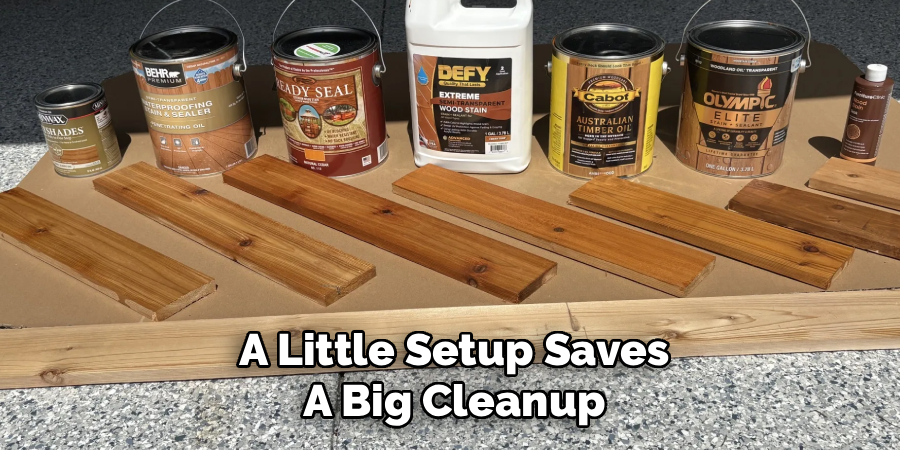 A Little Setup Saves
A Big Cleanup