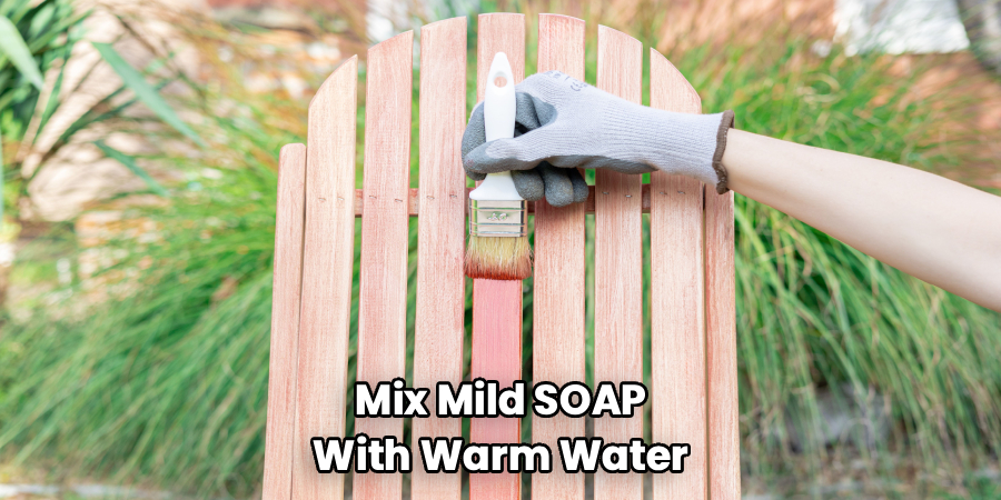 Mix Mild SOAP
With Warm Water