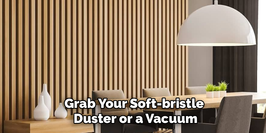 Grab Your Soft-bristle
Duster or a Vacuum
