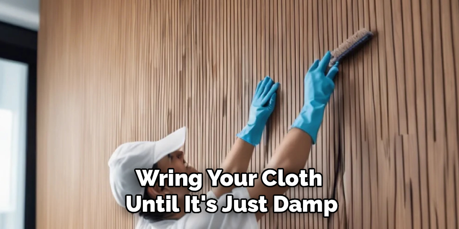Wring Your Cloth
Until It's Just Damp