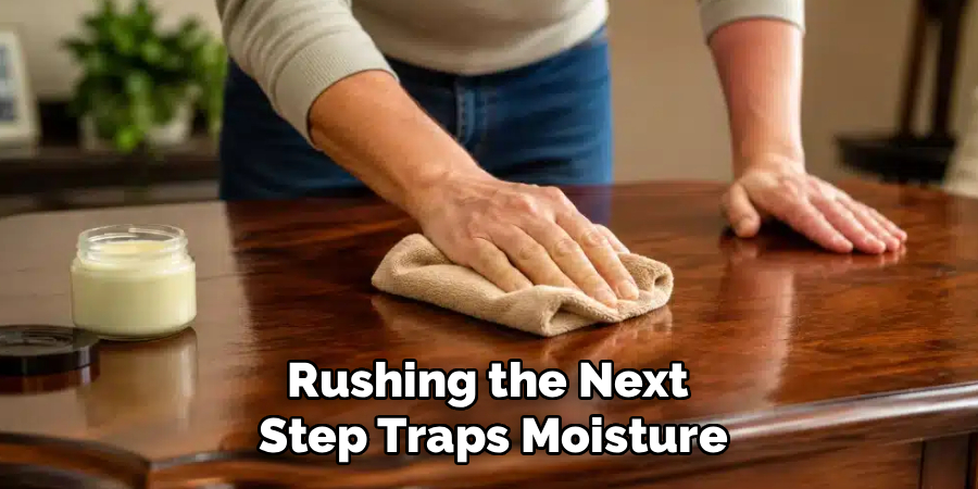 Rushing the Next
Step Traps Moisture