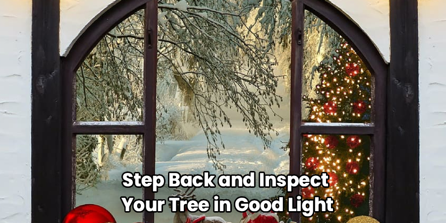 Step Back and Inspect 
Your Tree in Good Light