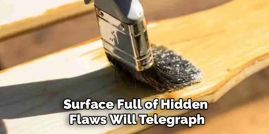 Surface Full of Hidden
Flaws Will Telegraph