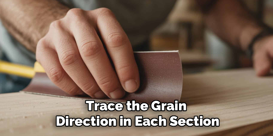 Trace the Grain 
Direction in Each Section