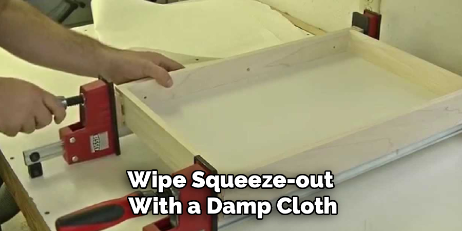 Wipe Squeeze-out
With a Damp Cloth